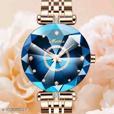 Elegant Blue Crystal Women's Watch β Luxury Fashion Bracelet Timepiece