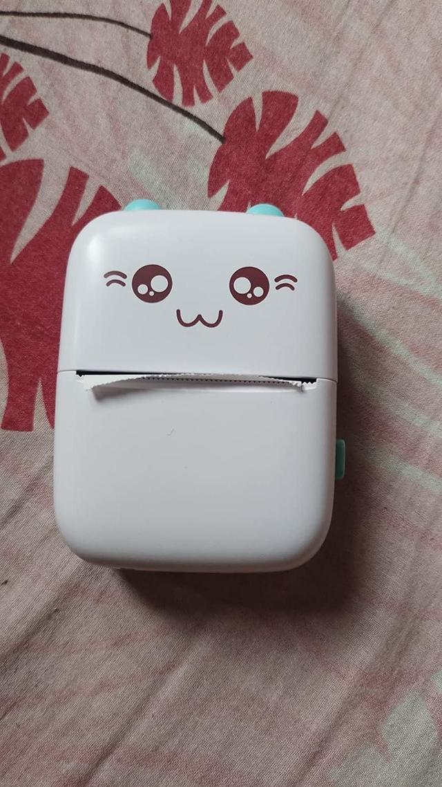 Cute Cat Design Mini Bluetooth Thermal Photo Printer - Portable Instant Pocket Printer for iOS & Android